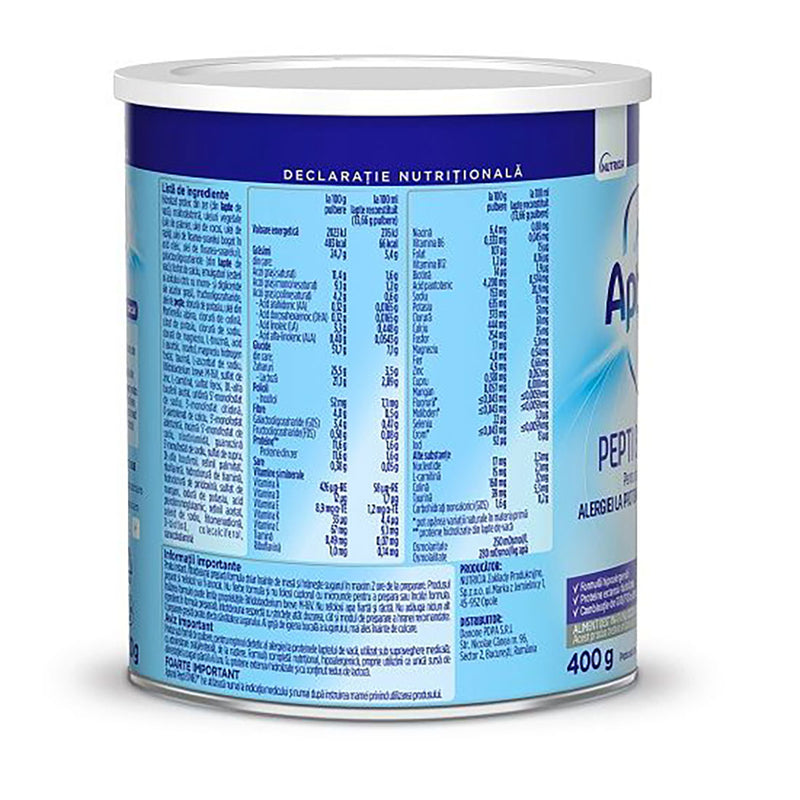 APTAMIL Pepti Syneo 1, formula speciala lapte praf, pentru alergii si intolerante usoare 0-6 luni, 400 g infant-ro