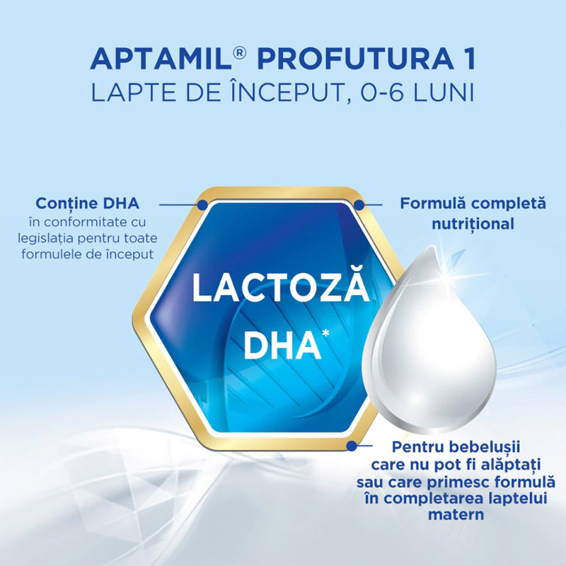 APTAMIL Profutura 1 Duo Biotik, lapte praf, de inceput, 0-6 luni, 800 g infant-ro