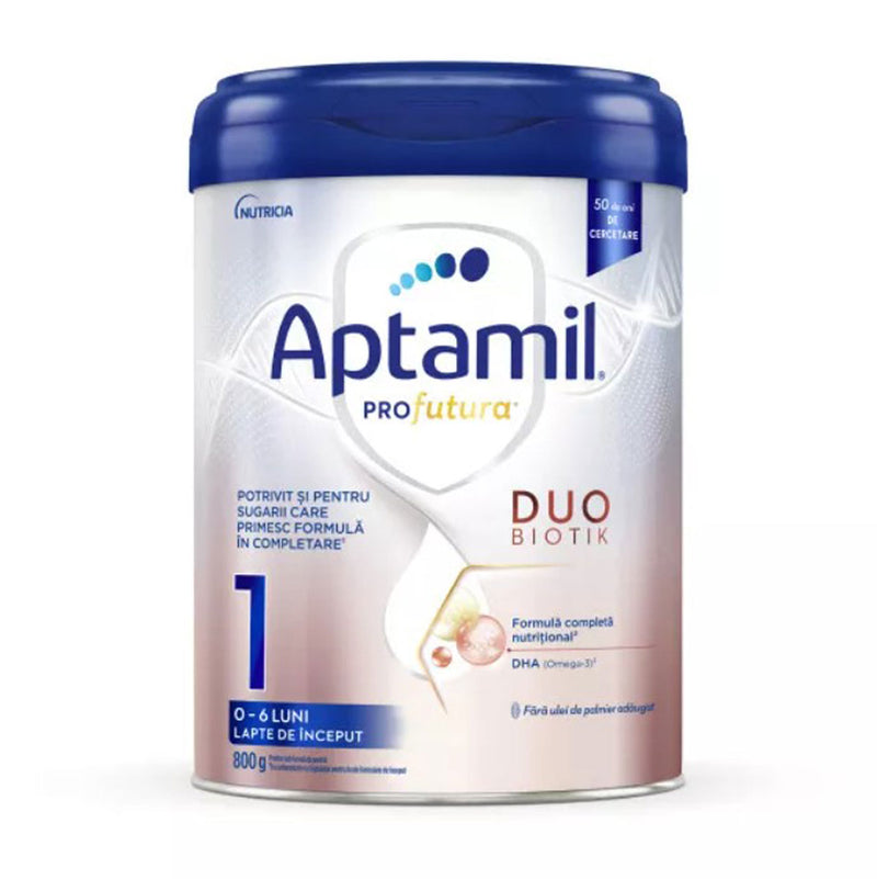 APTAMIL Profutura 1 Duo Biotik, lapte praf, de inceput, 0-6 luni, 800 g infant-ro