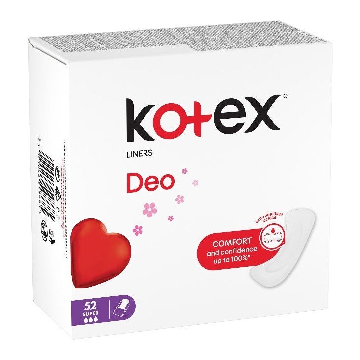 Absorbante zilnice Kotex Super Deo, 52 buc infant-ro