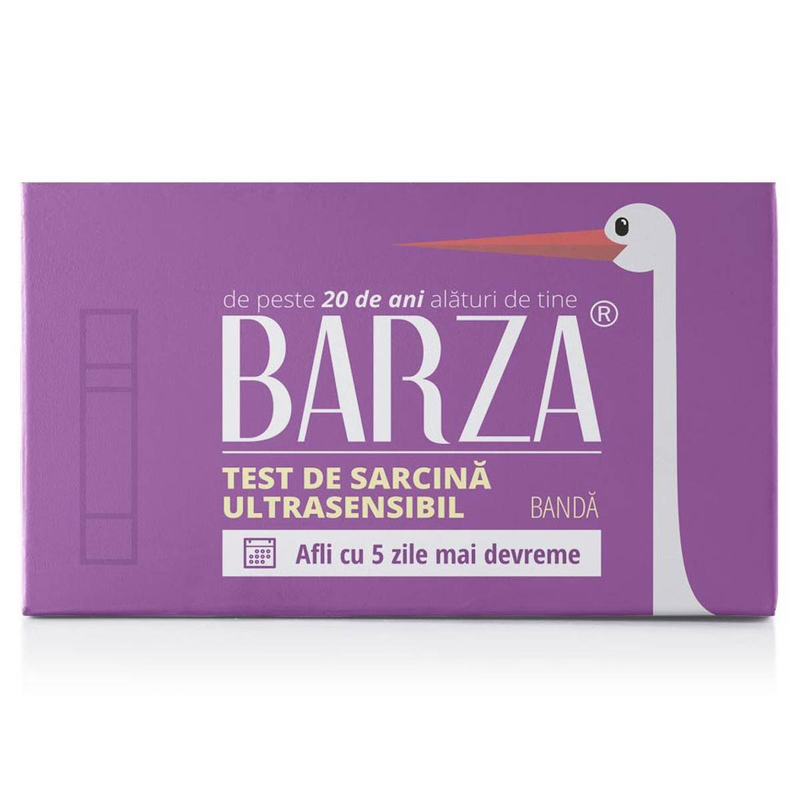 BARZA Card Ultra Sensitive, test de sarcina, banda infant-ro