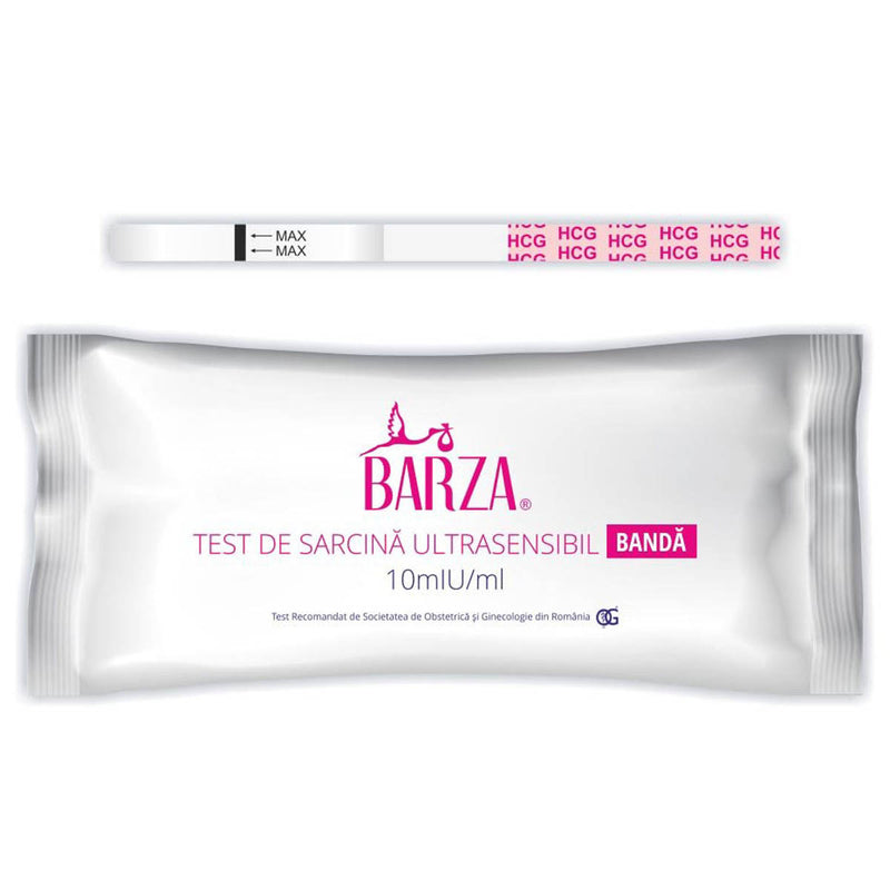 BARZA Card Ultra Sensitive, test de sarcina, banda infant-ro