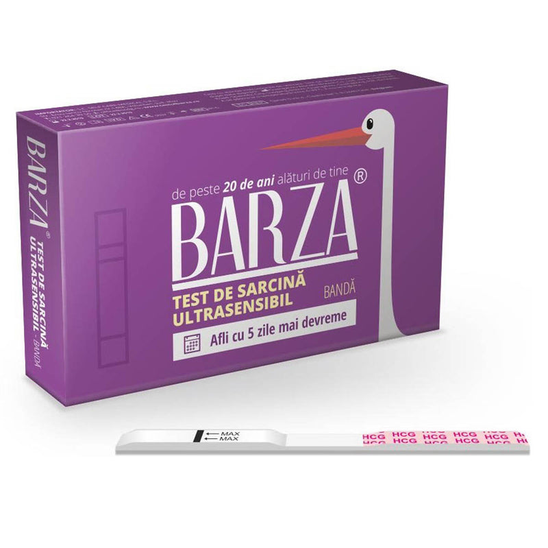 BARZA Card Ultra Sensitive, test de sarcina, banda infant-ro