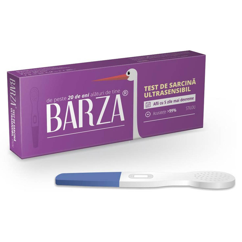 BARZA Card Ultra Sensitive, test de sarcina, stilou infant-ro
