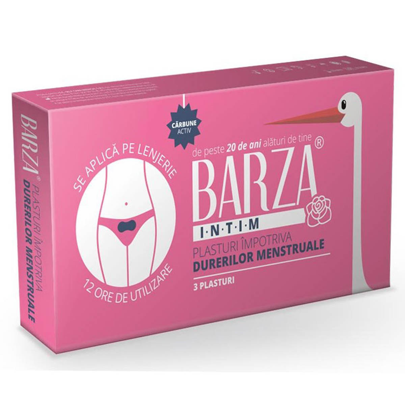 BARZA, plasturi dureri menstruale, 3 buc infant-ro