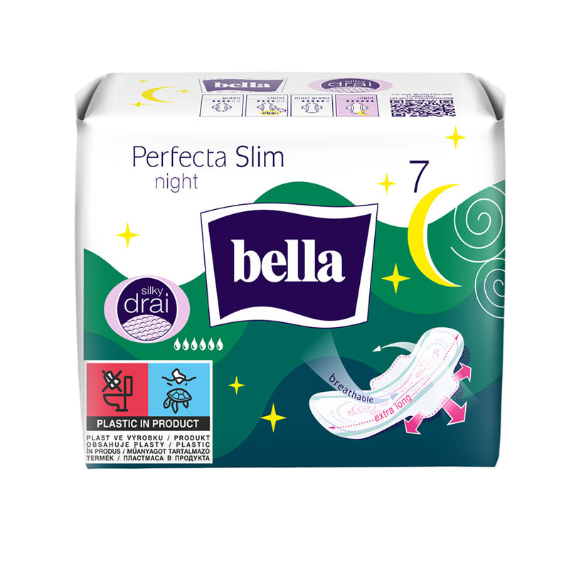 BELLA Perfecta Night, absorbante igienice, subtiri, de noapte, 7 buc infant-ro