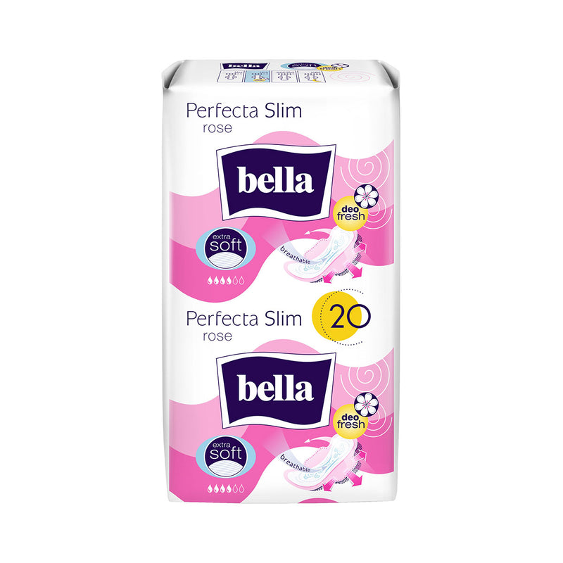 BELLA Perfecta Rose, absorbante igienice, subtiri, Extra Soft Deo, 20 buc infant-ro