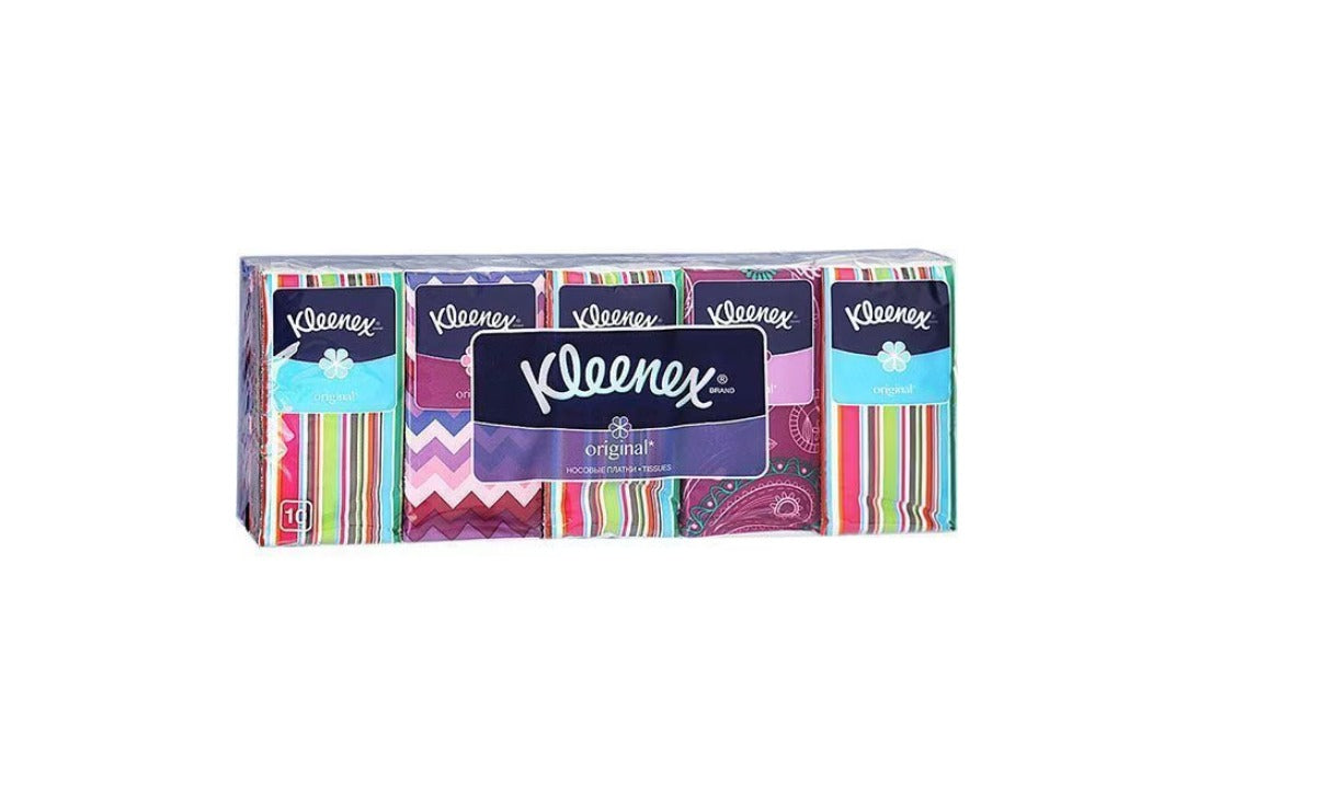 Batiste igienice uscate Kleenex Original, 10 pachete cu 10 batiste infant-ro