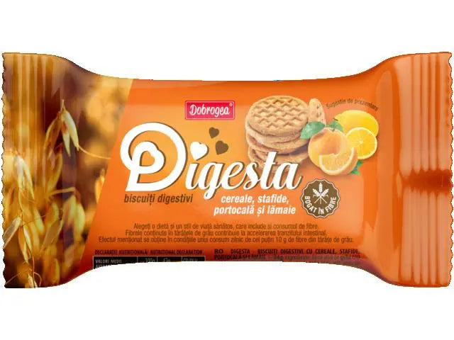 Digesta | Biscuiti Digestivi cu Cereale | Stafide | Portocala | Lamaie
