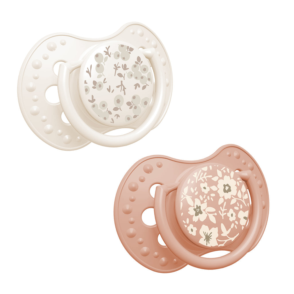 Lovi Suzeta Silicon Dynamic 3-6M 2 Pcs Blossom Ivory Infant.ro