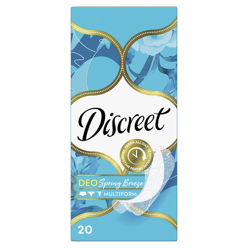 DISCREET Ocean Breeze, absorbante zilnice, Deo, 20 buc infant-ro