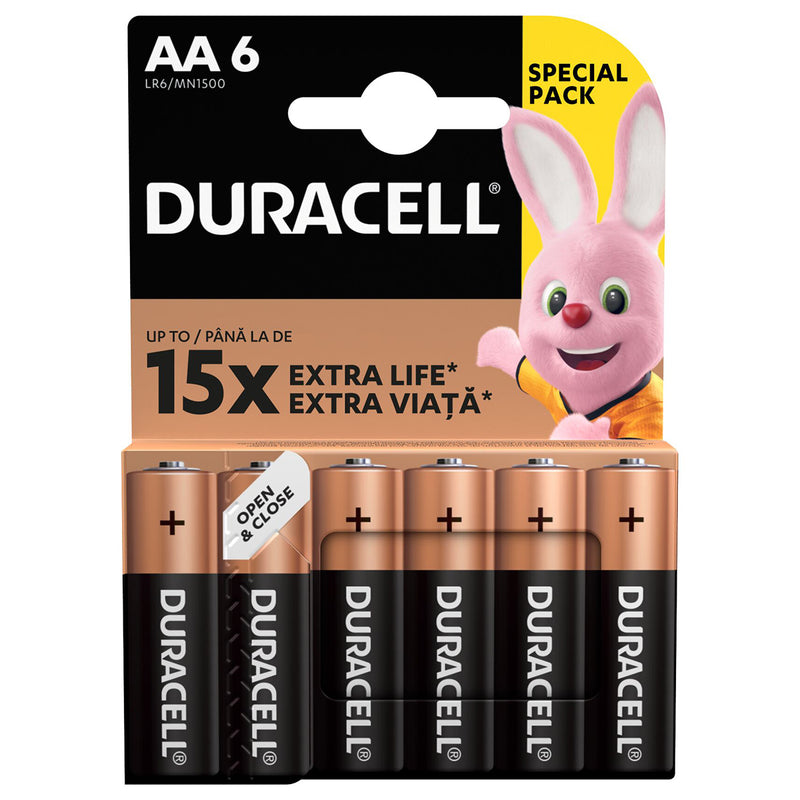 DURACELL Basic AA, baterii, 2 - 18 buc infant-ro
