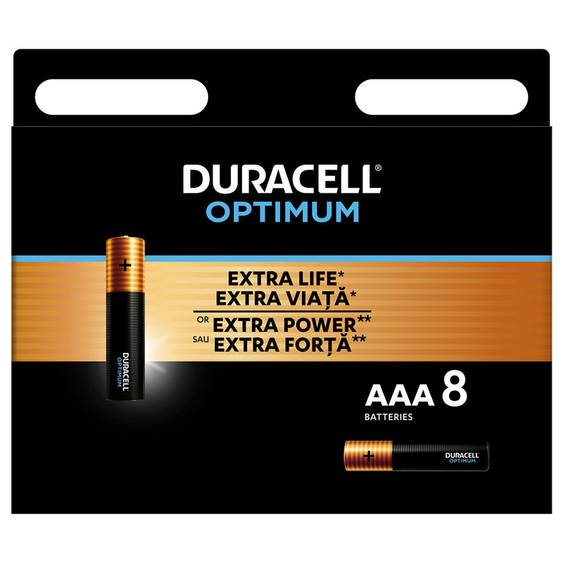 DURACELL Optimum AAA, baterii, 4 - 8 buc infant-ro