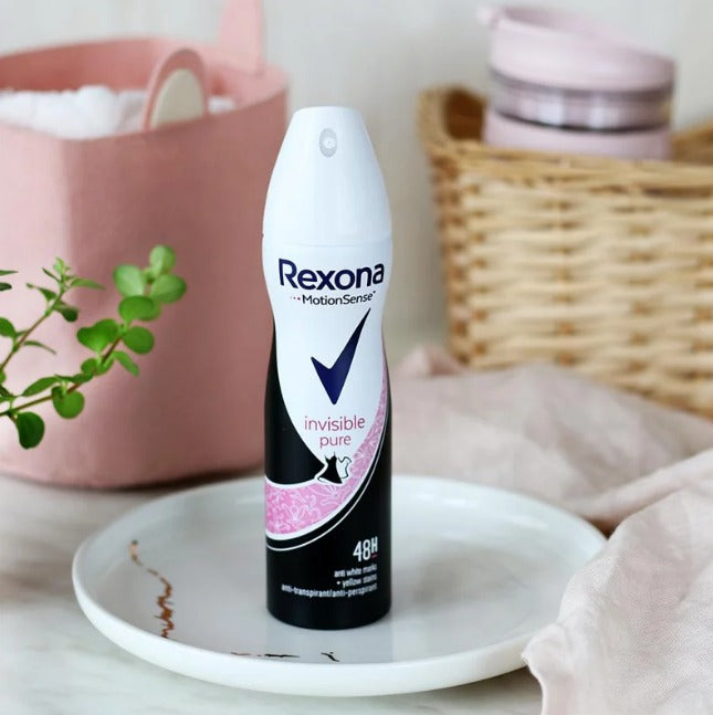 Deodorant antiperspirant spray Rexona Invisible Pure 150 ml infant-ro