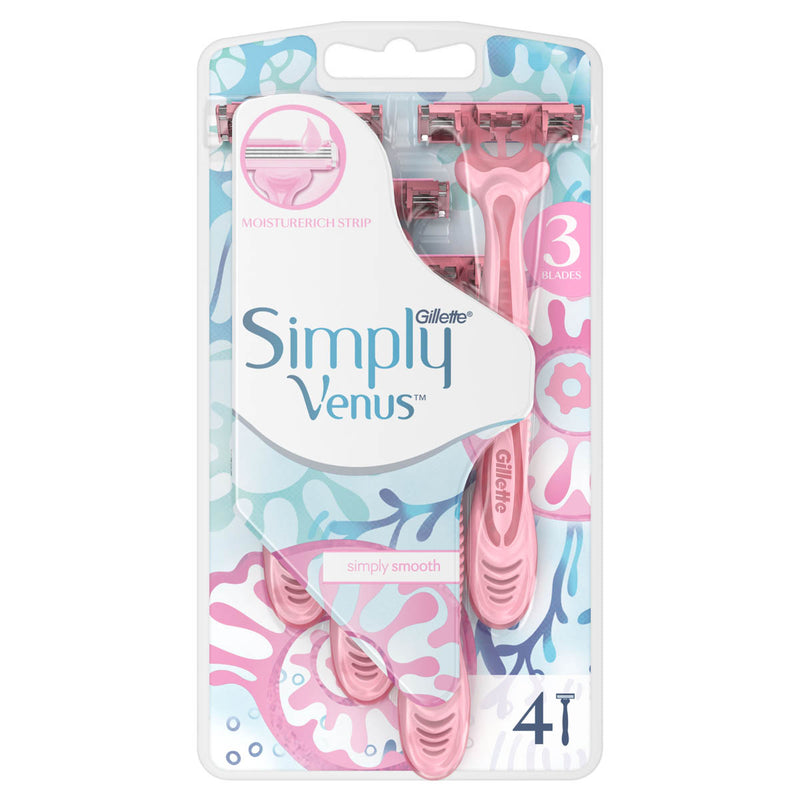 GILLETTE Simply Venus 3, aparat de ras, 4 buc infant-ro