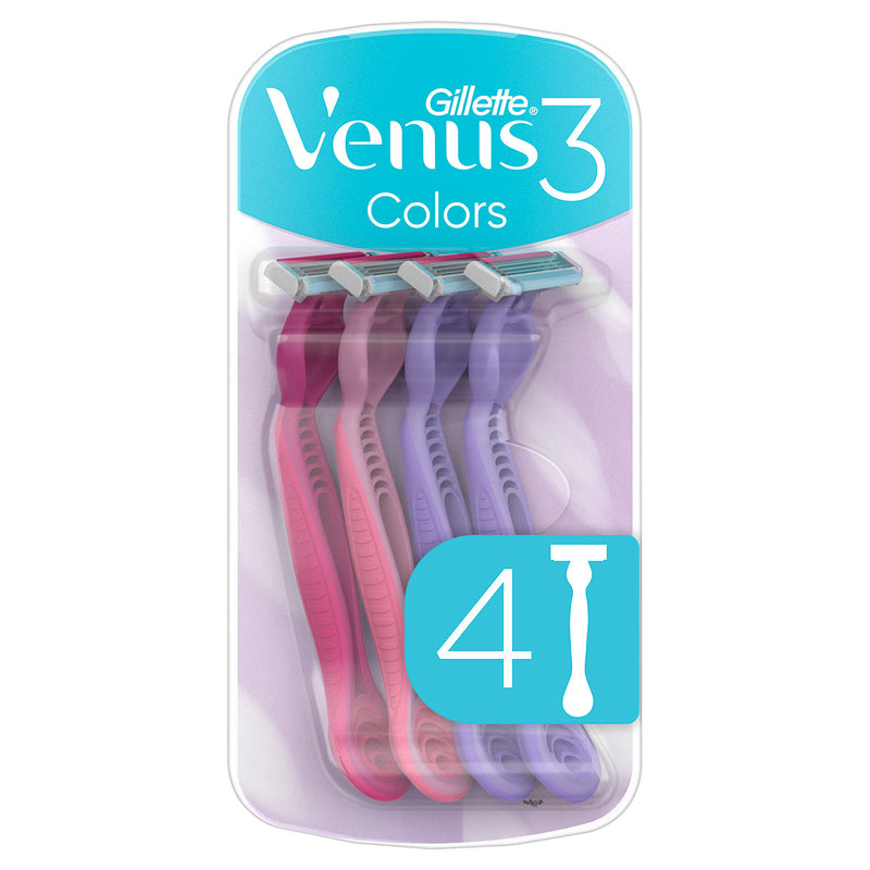 GILLETTE Venus 3 Colors, aparat de ras, pentru femei, 4 buc infant-ro