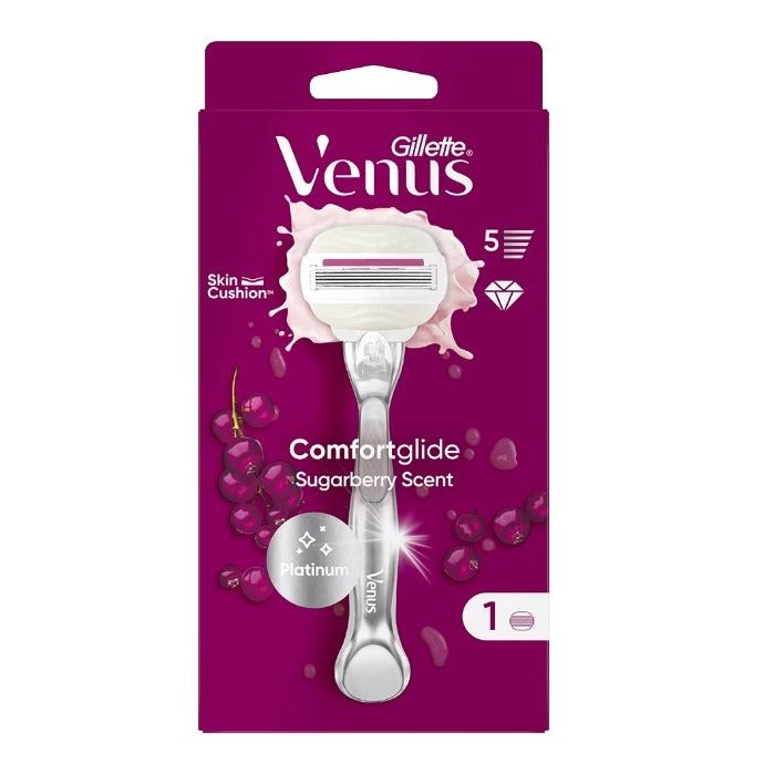 GILLETTE Venus ComfortGlide Sugarberry, aparat de ras, pentru femei + 1 rezerva infant-ro