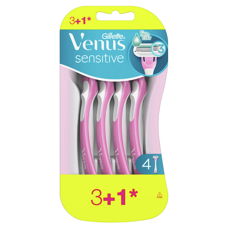 GILLETTE Venus Sensitive, aparat de ras, 3+1 buc infant-ro