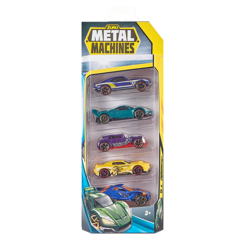 METAL MACHINES, Set 5 masinute de curse infant-ro