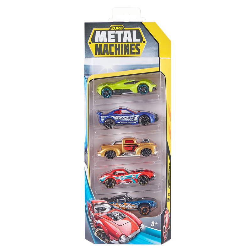 METAL MACHINES, Set 5 masinute de curse infant-ro