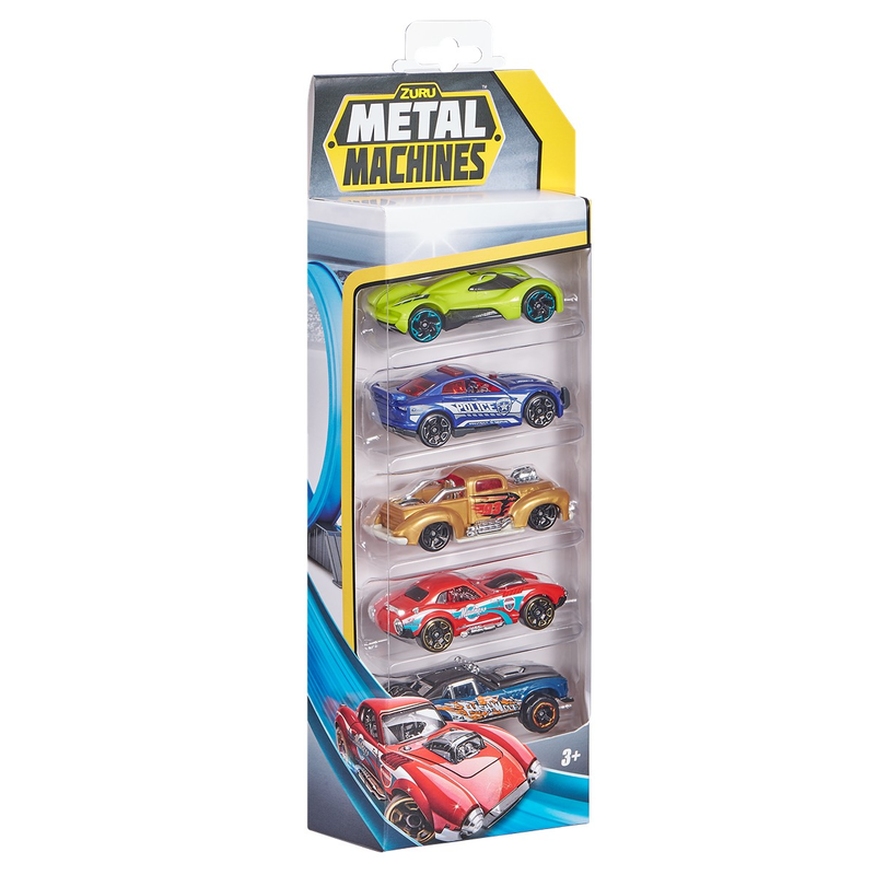 METAL MACHINES, Set 5 masinute de curse infant-ro