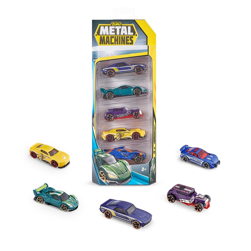 METAL MACHINES, Set 5 masinute de curse infant-ro