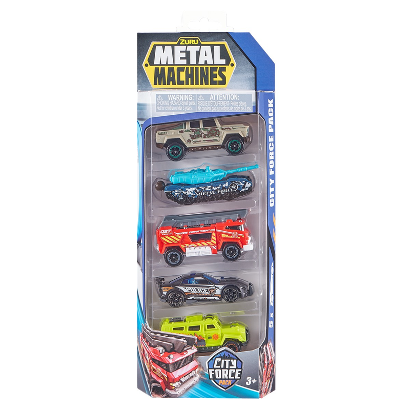 METAL MACHINES, Set 5 masinute utilitare infant-ro