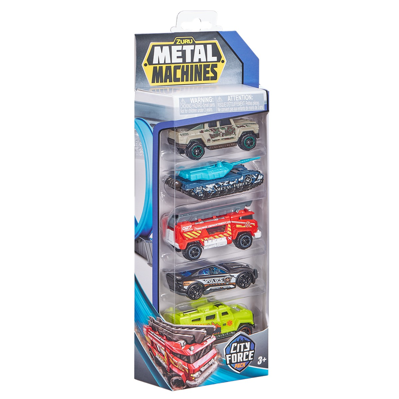METAL MACHINES, Set 5 masinute utilitare infant-ro