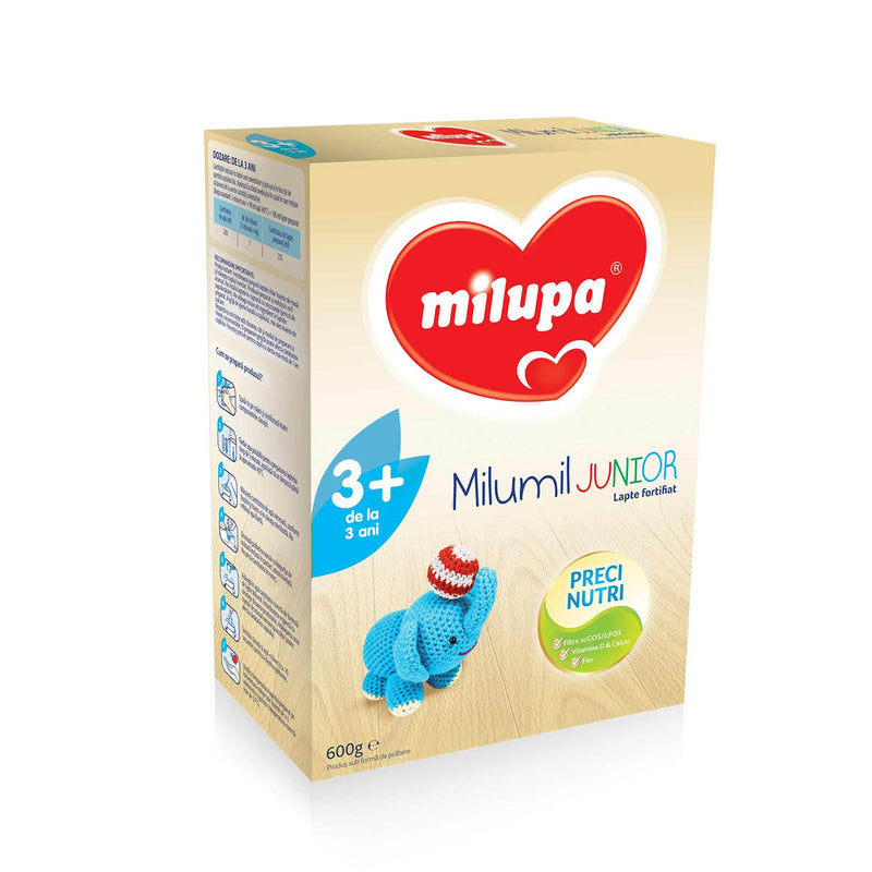 MILUPA Junior 3+, formula speciala lapte praf, de crestere fortifiant, 600 g infant-ro
