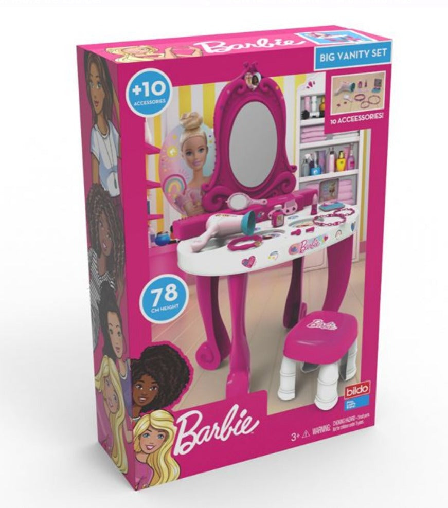 Masa de Toaleta cu Scaun & Accesorii Barbie infant-ro