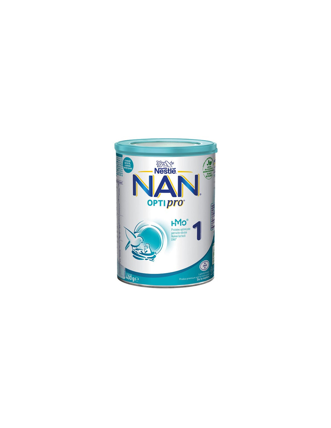 NESTLE NAN Optipro 1 HM-O, formula speciala lapte praf, premium de inceput de la nastere, 400 g infant-ro