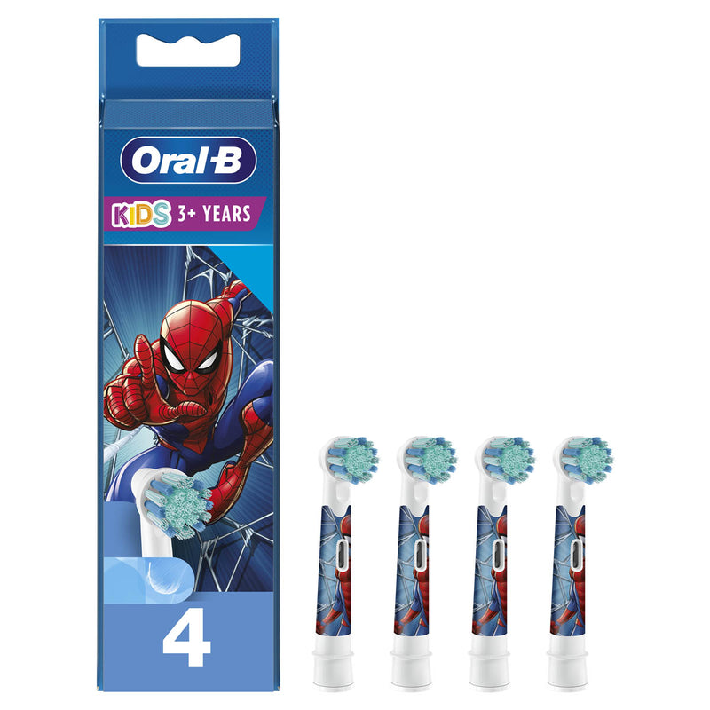 ORAL-B Spiderman, rezerva periuta electrica, pentru copii, 4 buc infant-ro