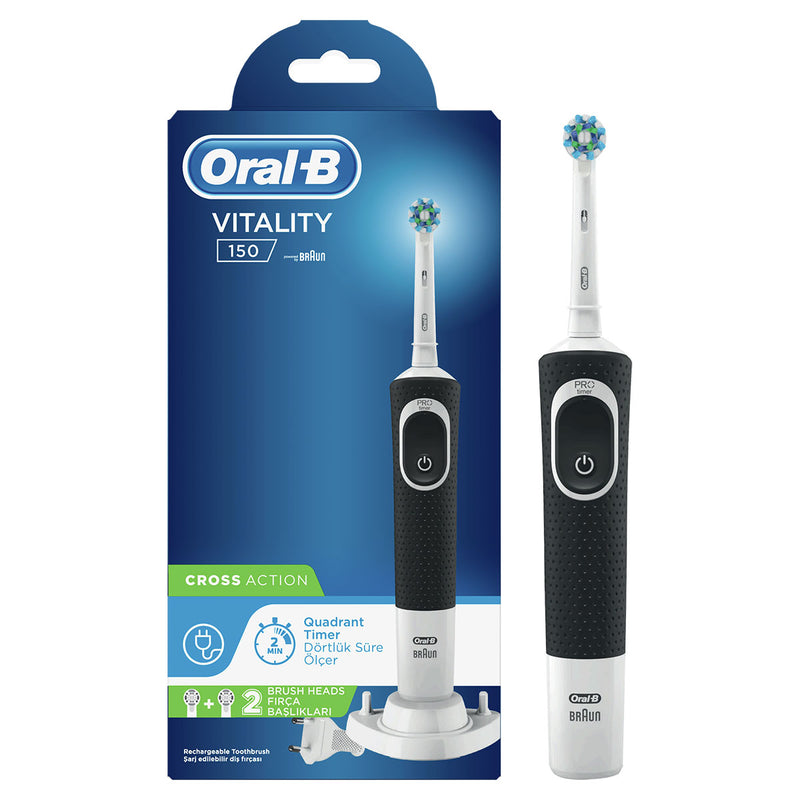ORAL-B Vitality 150 Cross Action, periuta de dinti electrica, Negru, 1 buc infant-ro