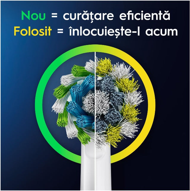 ORAL-B Vitality PRO Bamboo, periuta de dinti electrica, 3 programe, 1 capat + suport telefon bambus, Violet infant-ro