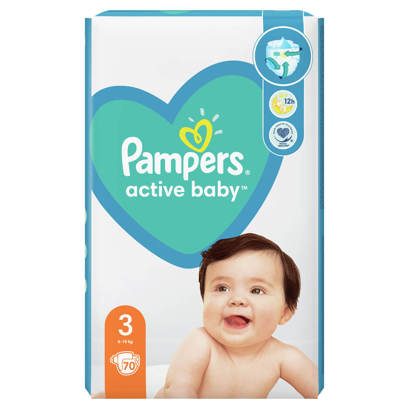 PAMPERS Active Baby Junior, scutece, 6-10 kg, Marime Nr.3 infant-ro