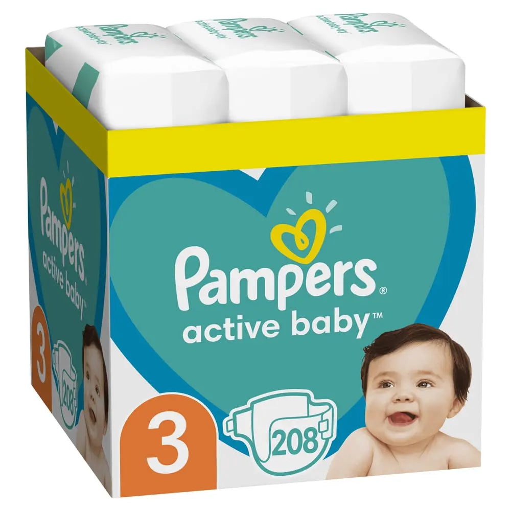 PAMPERS Active Baby Junior, scutece, 6-10 kg, Marime Nr.3 infant-ro