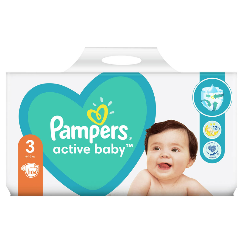 PAMPERS Active Baby Junior, scutece, 6-10 kg, Marime Nr.3 infant-ro