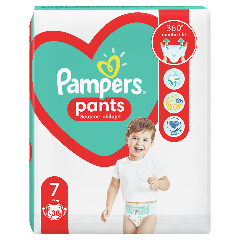 PAMPERS Active Baby Pants, scutece chilotel, +17 kg, Marime Nr.7 infant-ro