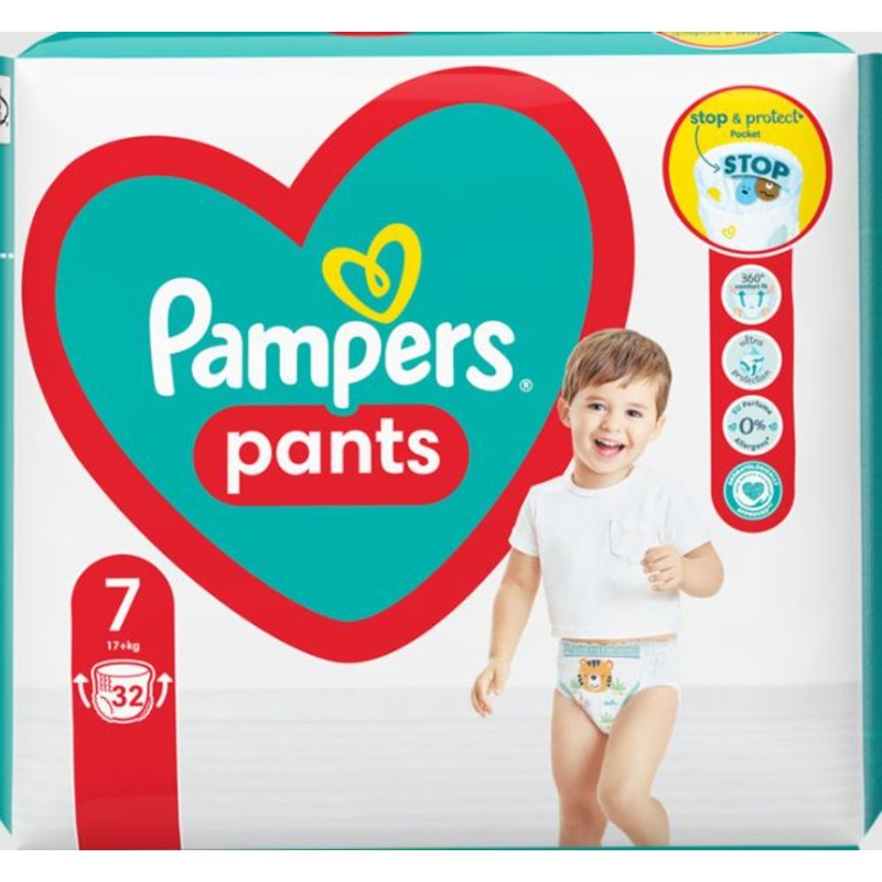 PAMPERS Active Baby Pants, scutece chilotel, +17 kg, Marime Nr.7 infant-ro