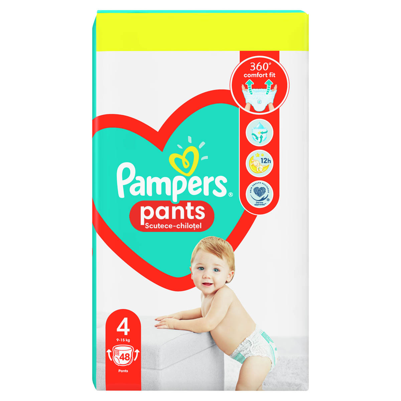 PAMPERS Active Baby Pants, scutece chilotel, 9-15 kg, Marime Nr.4 infant-ro