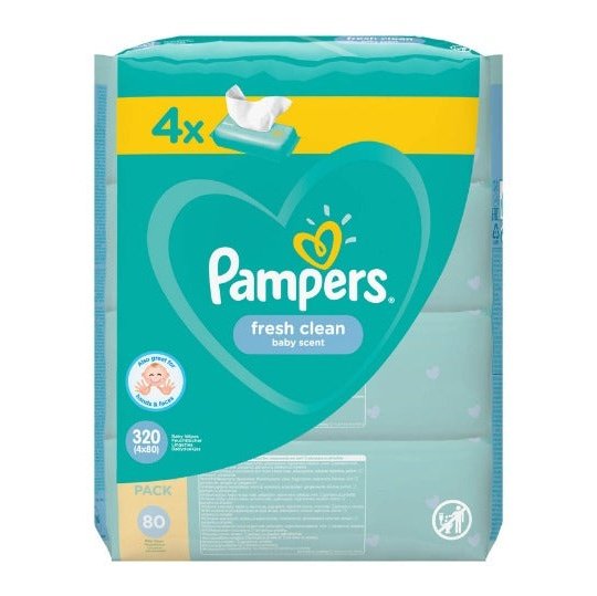 PAMPERS Fresh Clean, servetele umede, pentru copii infant-ro