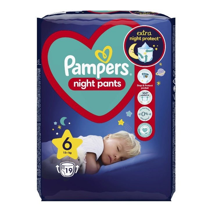 PAMPERS Pants Night, scutece chilotel, +15 kg, Marime Nr.6 infant-ro