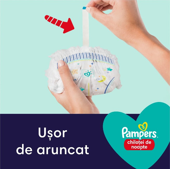 PAMPERS Pants Night, scutece chilotel, 9-15 kg, Marime Nr.4 infant-ro