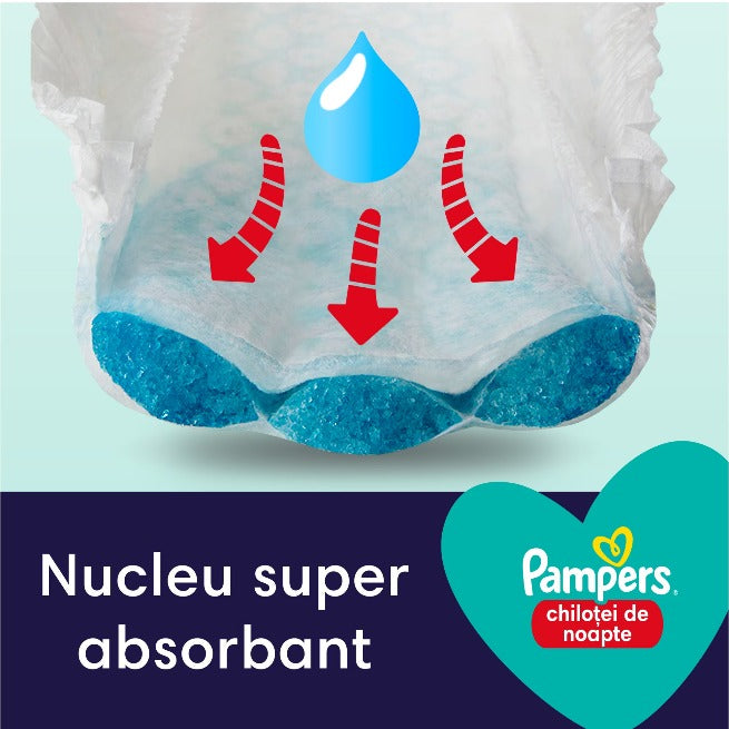 PAMPERS Pants Night, scutece chilotel, 9-15 kg, Marime Nr.4 infant-ro