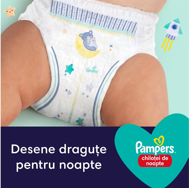 PAMPERS Pants Night, scutece chilotel, 9-15 kg, Marime Nr.4 infant-ro