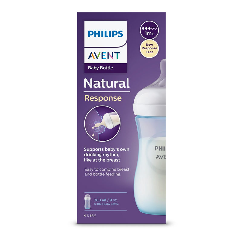 PHILIPS Avent, biberon, natural response, 1 luna+, 260 ml , Incolor/Roz/Albastru infant-ro