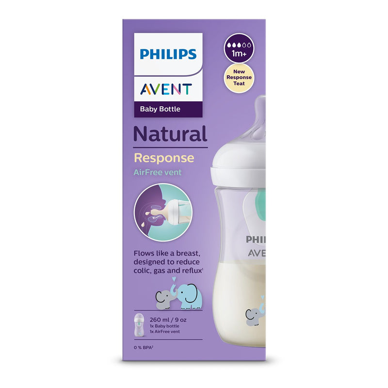 PHILIPS Avent, biberon, natural response, 1 luna+, 260 ml, diverse modele infant-ro