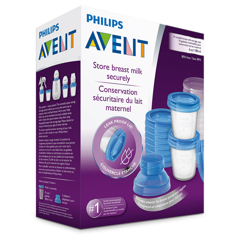 PHILIPS Avent, recipient de pastrare a laptelui matern, 180 ml infant-ro