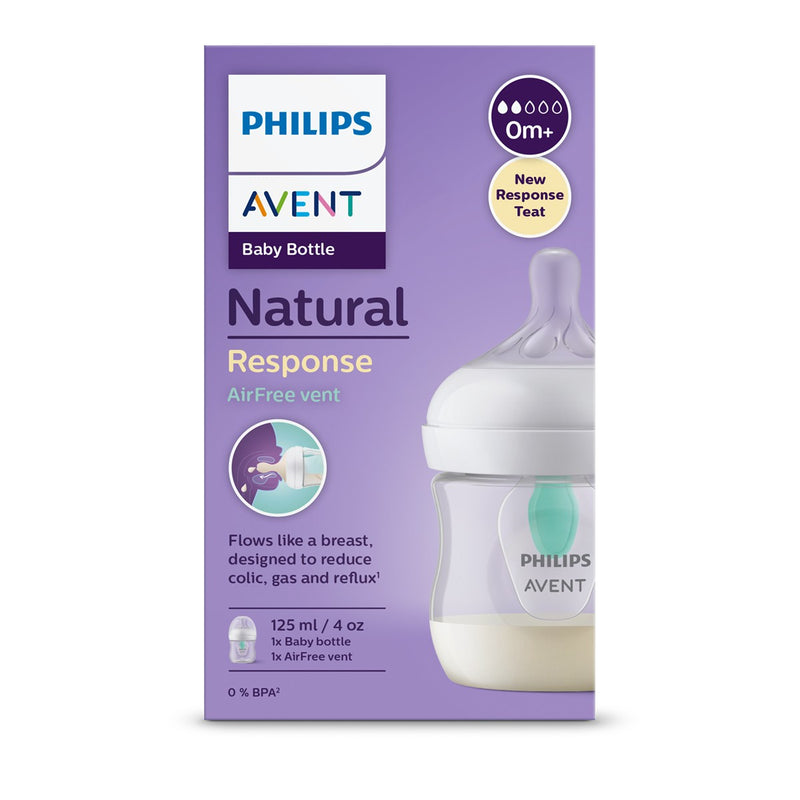 PHILIPS Avent, set cadou biberon natural response+ dispozitiv anticolici, 0 luni+, 125 ml infant-ro