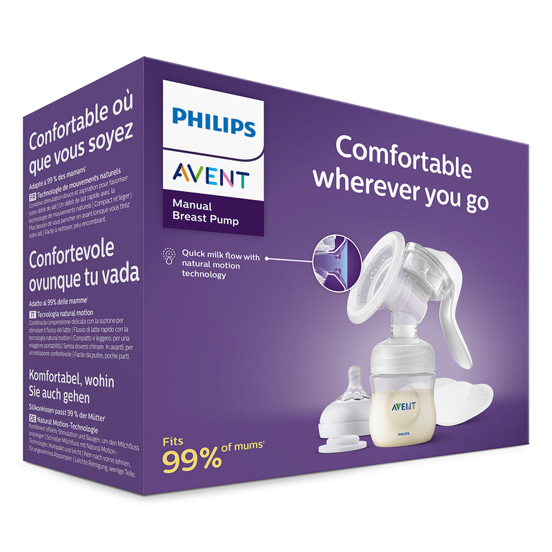 PHILIPS Avent, set pompa de san manuala si biberon hranire infant-ro